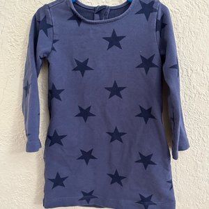 Primary cozy dress navy starts size 3